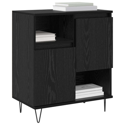 Sideboard 60x35x70 cm Engineered Wood Black oak