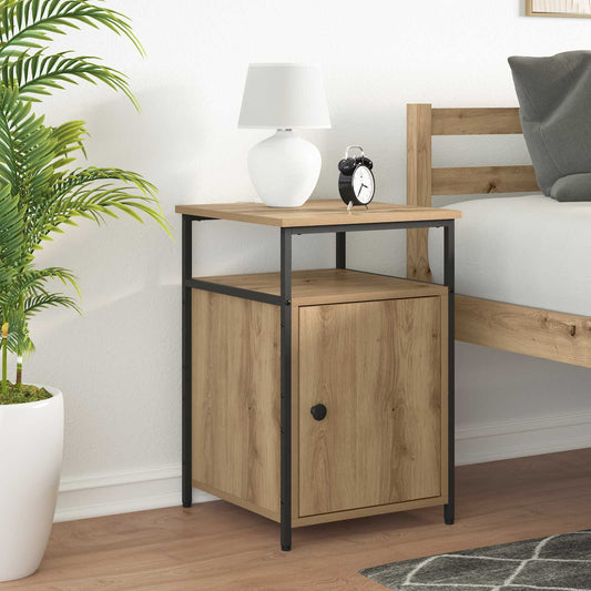 Bedside Cabinet Engineered Wood Artisan oak