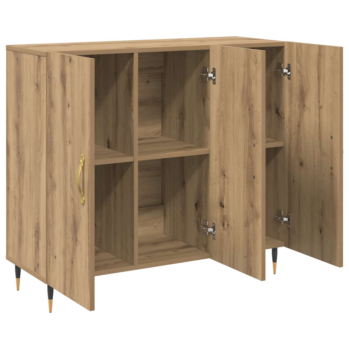 Sideboard 90x34x80 cm Engineered Wood Artisan oak