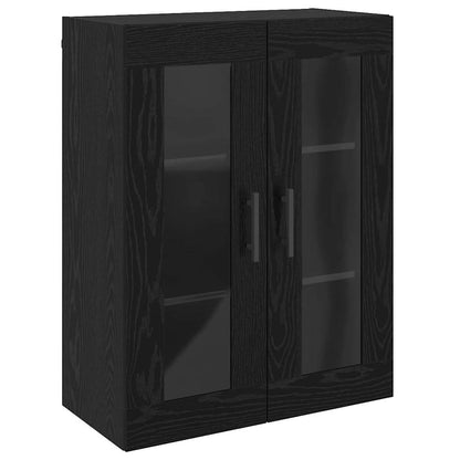 Wall Mounted Cabinet 69,5x34x90 cm Black oak