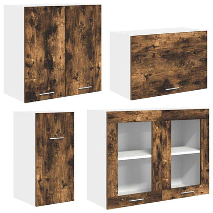 vidaXL Kitchen Unit Lyon 8 pcs Smoked oak Engineered Wood 5