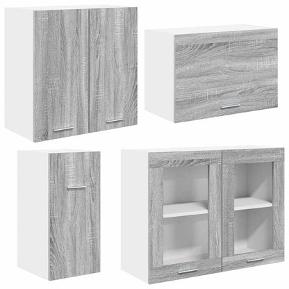 vidaXL Kitchen Unit Lyon 8 pcs Grey Sonoma Engineered Wood 5