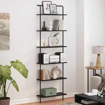 Bookshelf 5-Tier Engineered wood Black oak