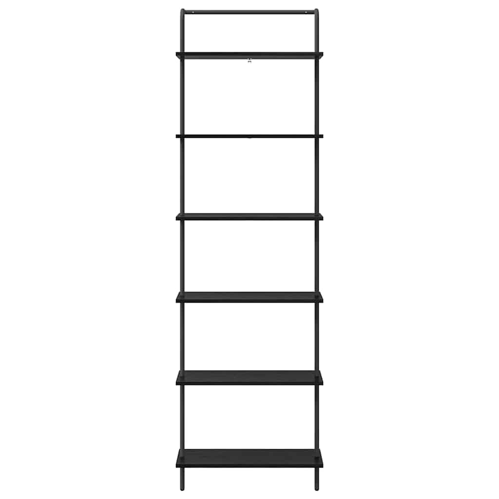 Bookshelf 5-Tier Engineered wood Black oak
