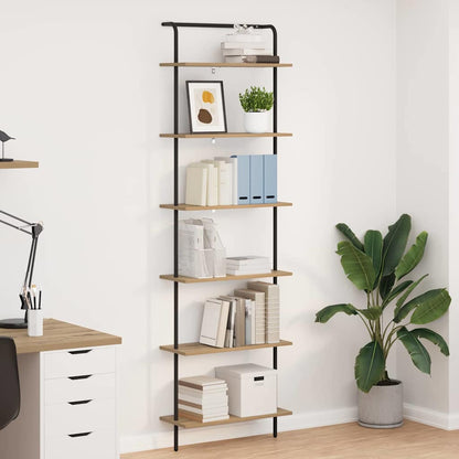 Bookshelf 5-Tier Engineered wood Artisan oak