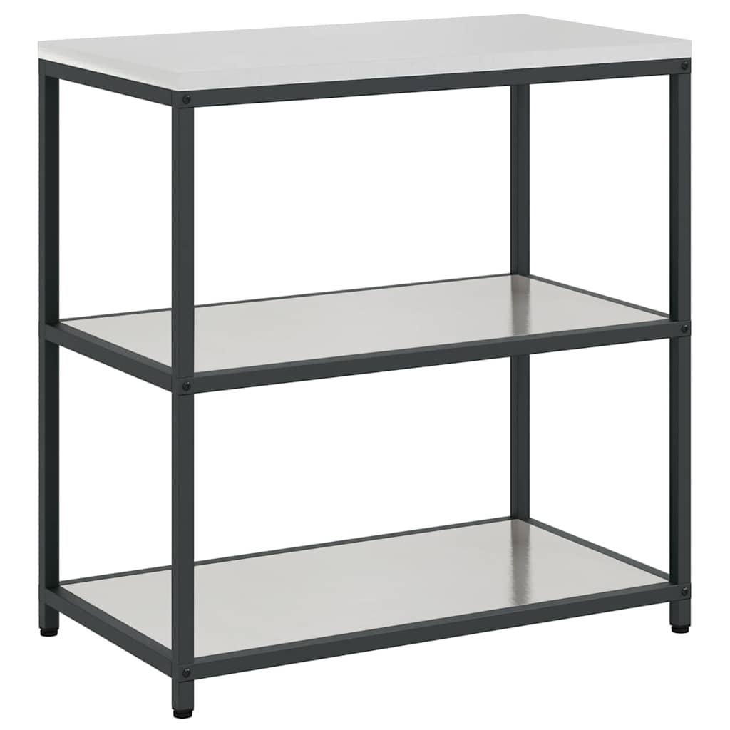 vidaXL Kitchen Storage Set HATTEM 2 pcs Silver Stainless Steel 6