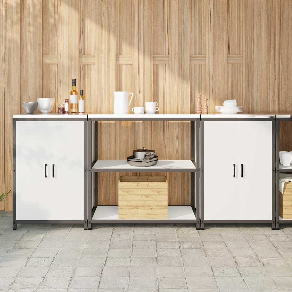 vidaXL Kitchen Storage Set HATTEM 3 pcs White 210 x 50 x 92 cm 1