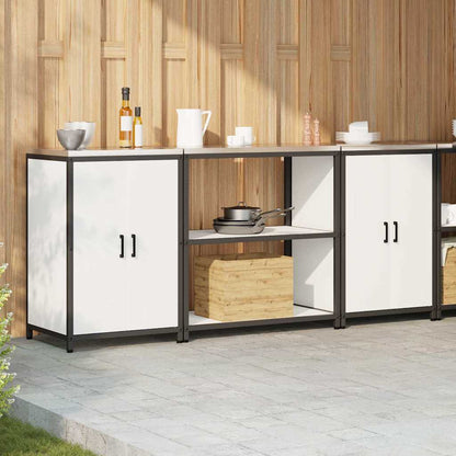 vidaXL Kitchen Storage Set HATTEM 3 pcs White 210 x 50 x 92 cm 4