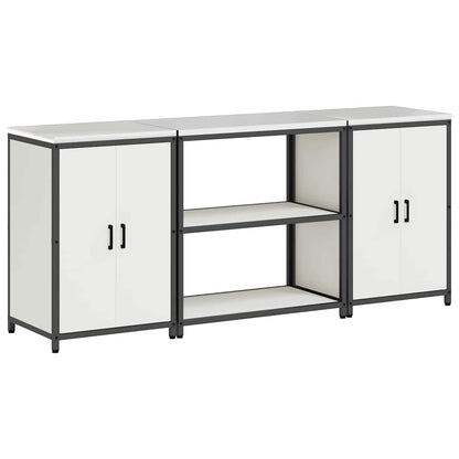 Kitchen Storage Set HATTEM 3 pcs White 210 x 50 x 92 cm