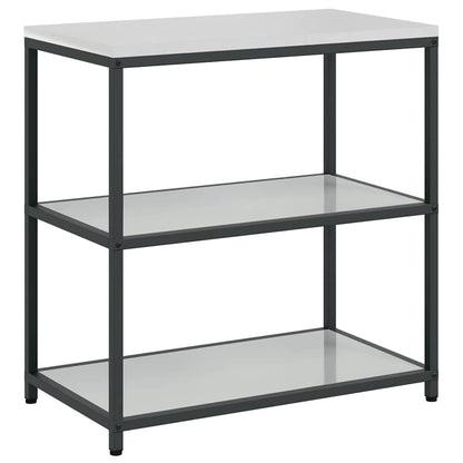 vidaXL Kitchen Storage Set HATTEM 3 pcs Silver Galvanised Steel 6