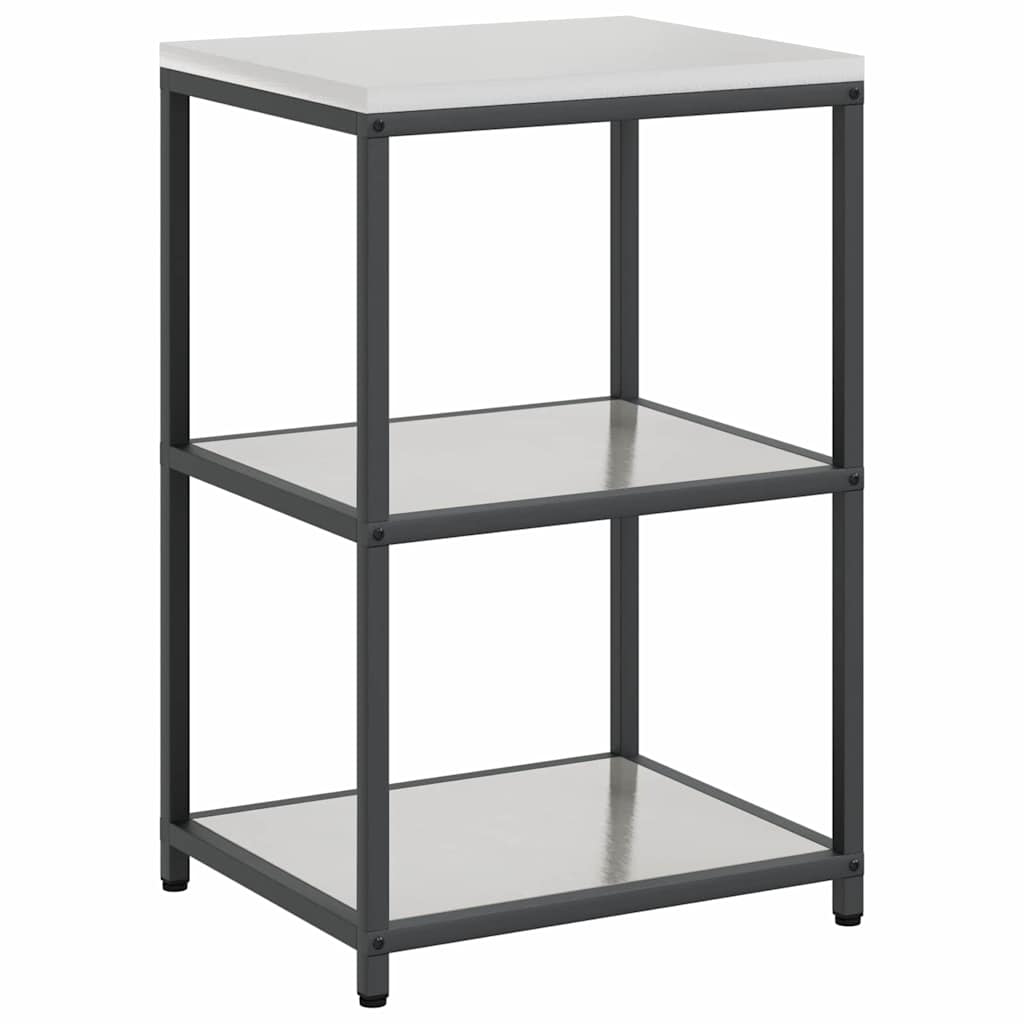 vidaXL Kitchen Storage Set HATTEM 2 pcs Silver Stainless Steel 6