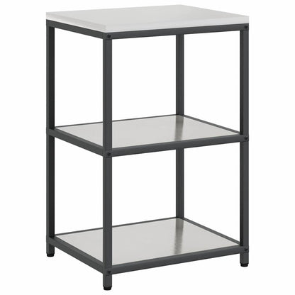 vidaXL Kitchen Storage Set HATTEM 2 pcs Silver Stainless Steel 6