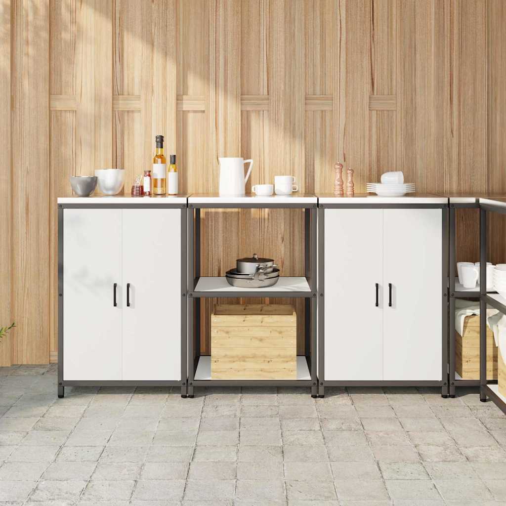 vidaXL Kitchen Storage Set HATTEM 3 pcs White 180 x 50 x 92 cm 1