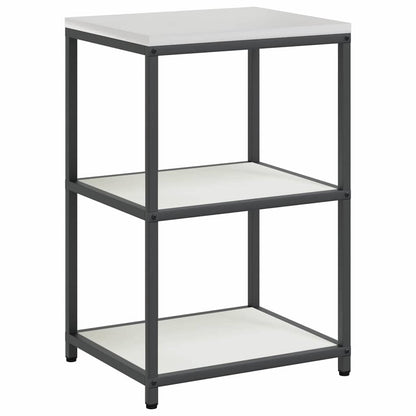 vidaXL Kitchen Storage Set HATTEM 3 pcs White Cold-rolled Steel 6