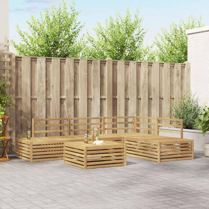 vidaXL 6 pcs Outdoor Sofa Set White 1