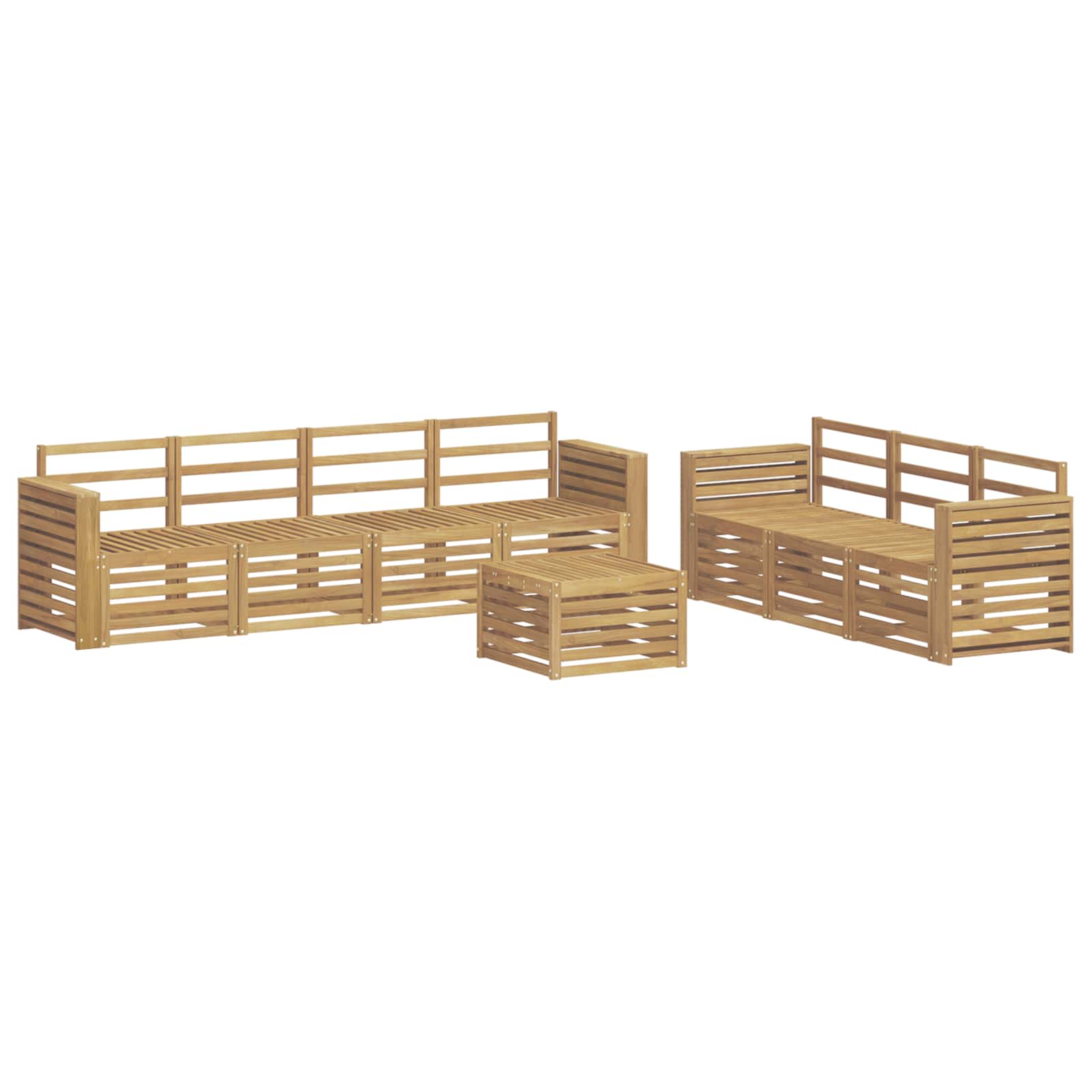 vidaXL Sofa Sets Solid Acacia Wood 2
