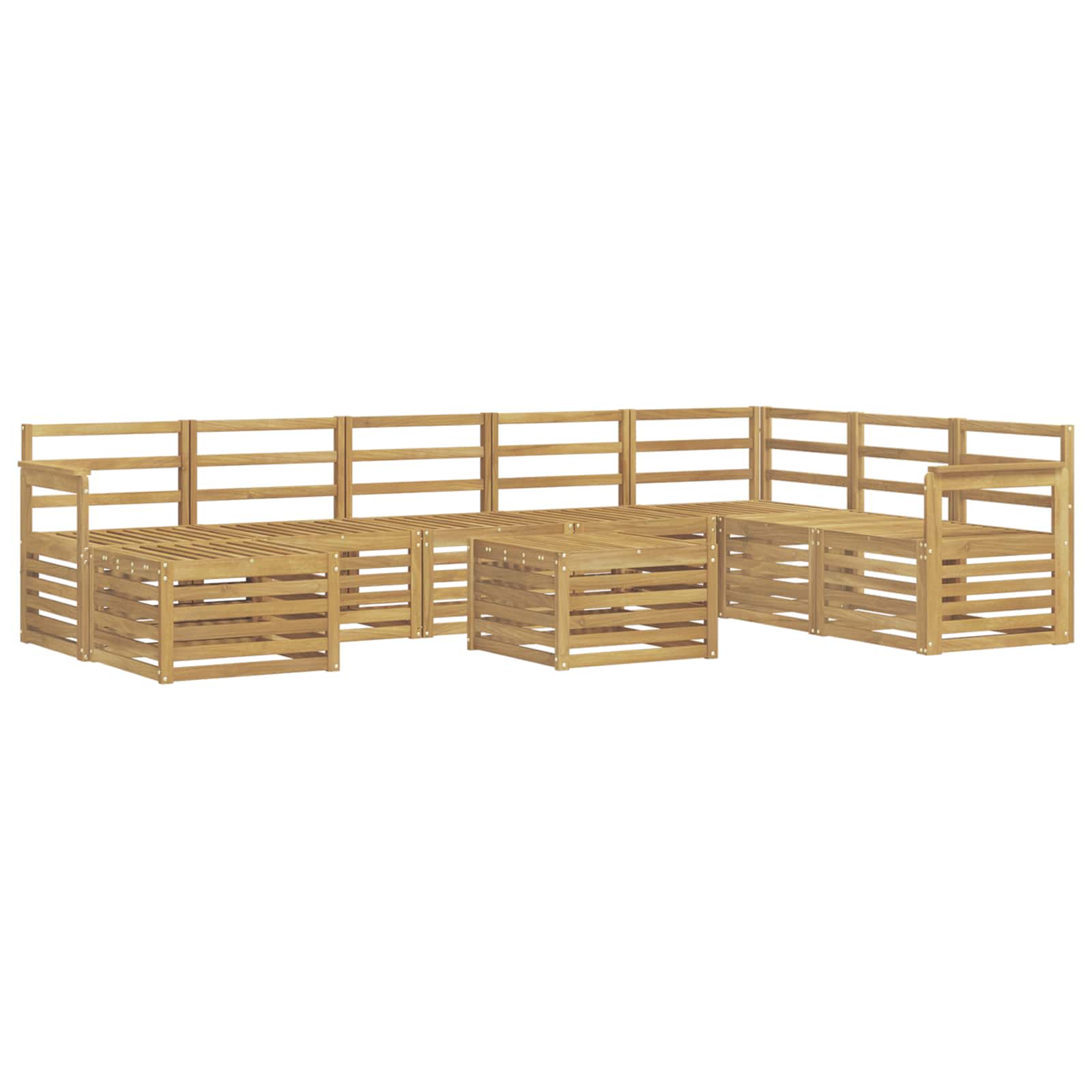 vidaXL Sofa Sets Solid Acacia Wood 2