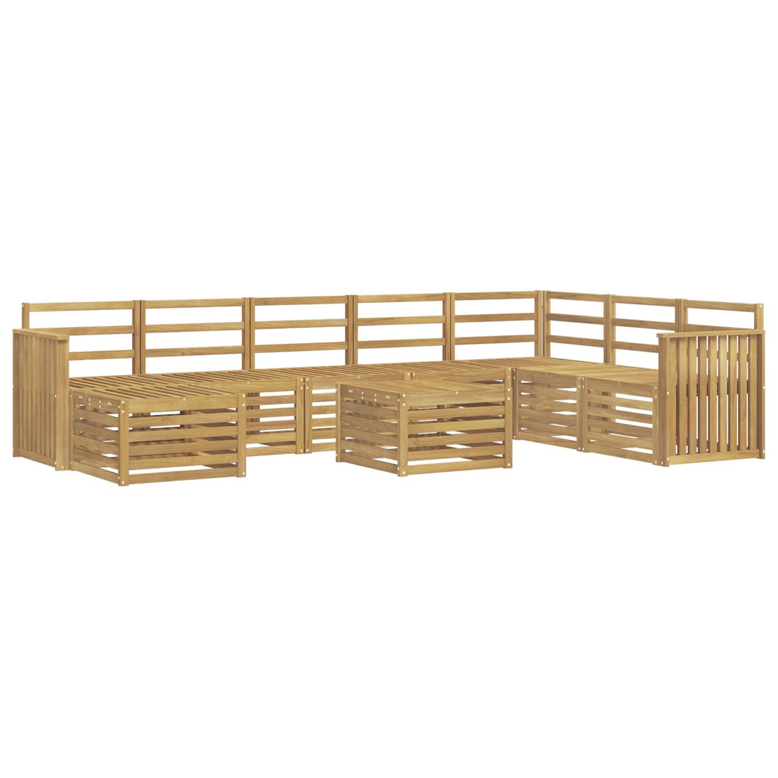 vidaXL Sofa Sets Solid Acacia Wood 2