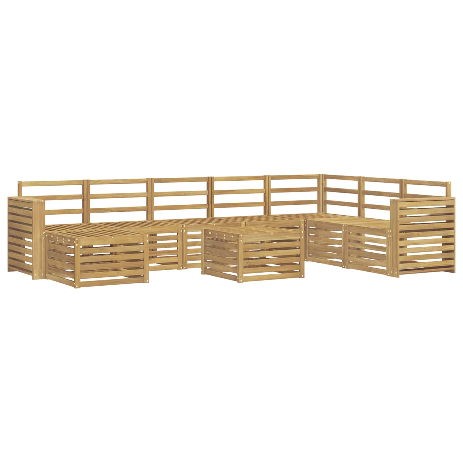 vidaXL Sofa Sets Solid Acacia Wood 2