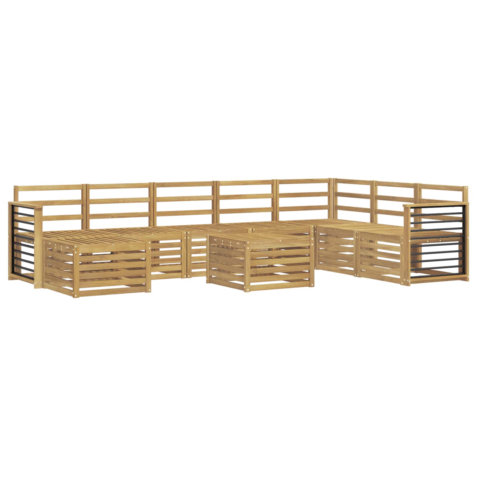 vidaXL Sofa Sets Solid Acacia Wood 2