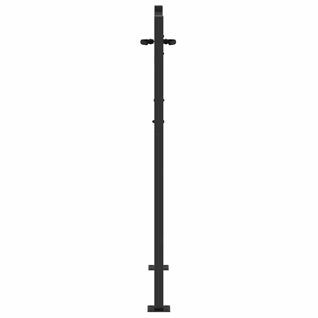 Garden Gate Corten Steel Tree Design Black 100 x 125 cm