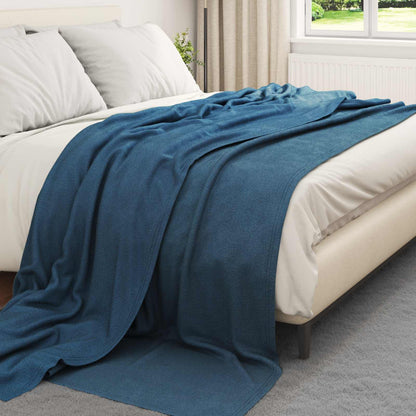 Throw Blankets 270 x 240 cm 21.77 kg Fleece 24 Width 240 cm Navy blue