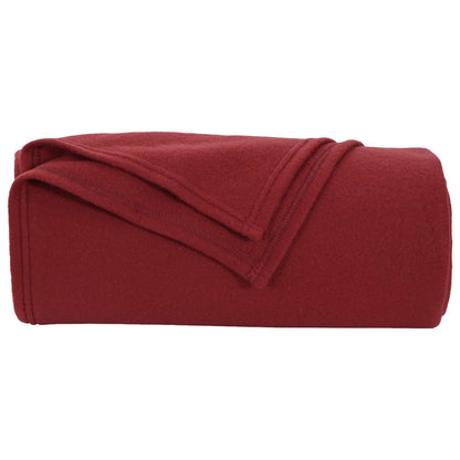 vidaXL Throw Blankets 24 pcs Bordeaux Red 270 x 240 cm 21.67 kg Fleece 4