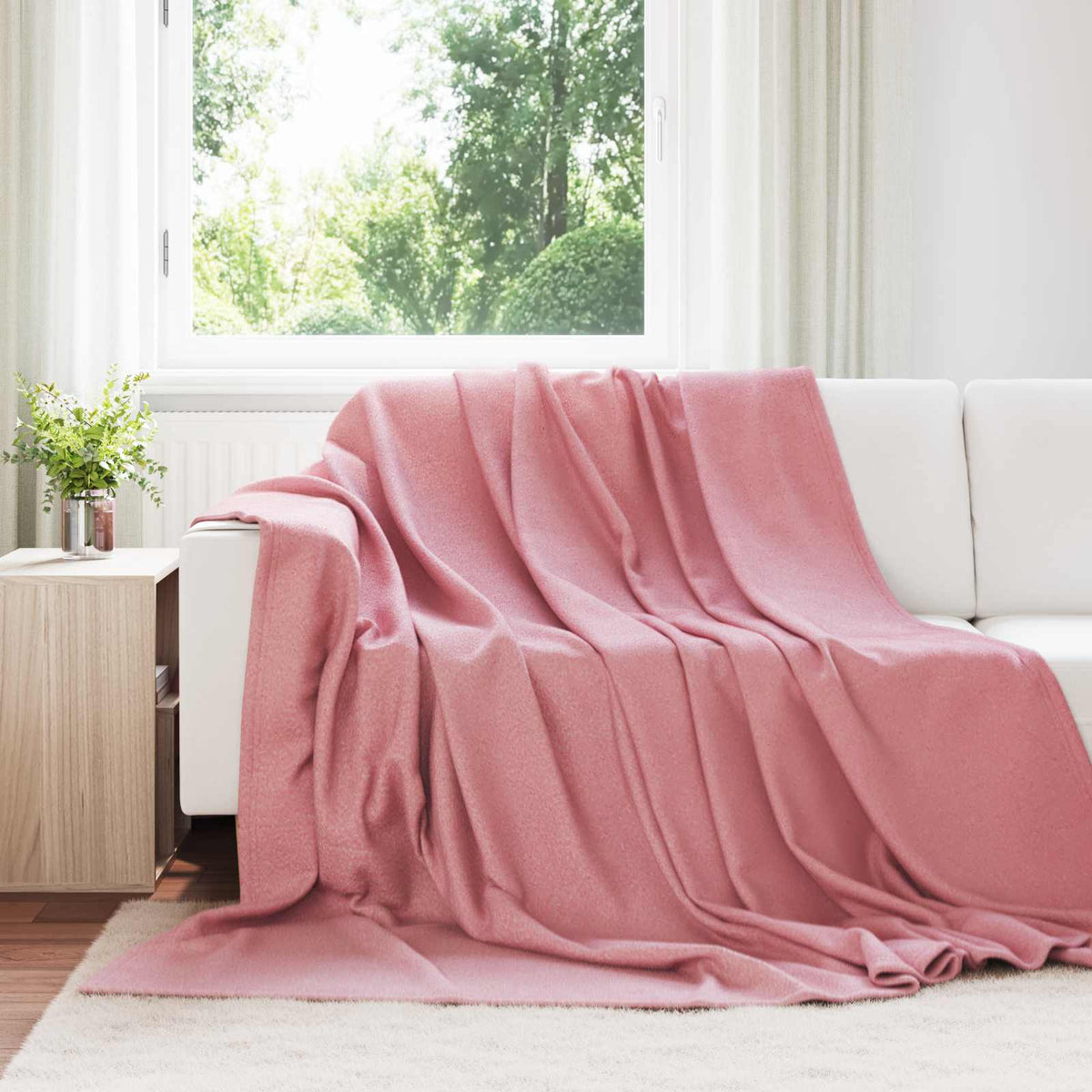 Throw Blankets 270 x 240 cm 21.77 kg Fleece 24 Width 240 cm Pink