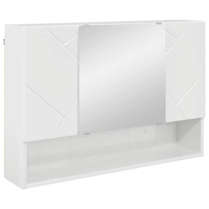 vidaXL Bathroom Furniture Set 4 pcs High Gloss White 6