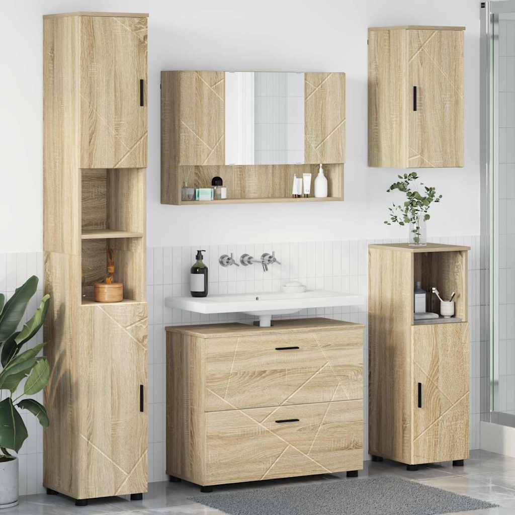 vidaXL Bathroom Furniture Set 5 pcs