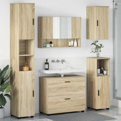 vidaXL Bathroom Furniture Set 5 pcs