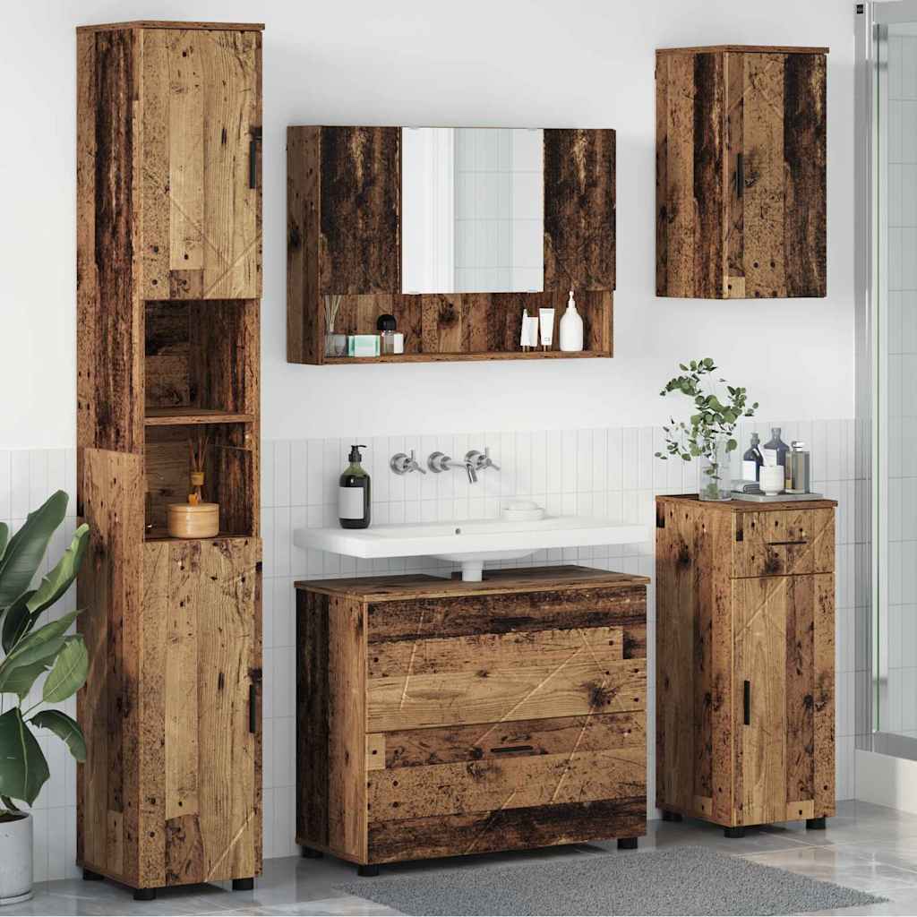vidaXL Bathroom Furniture Set 5 pcs