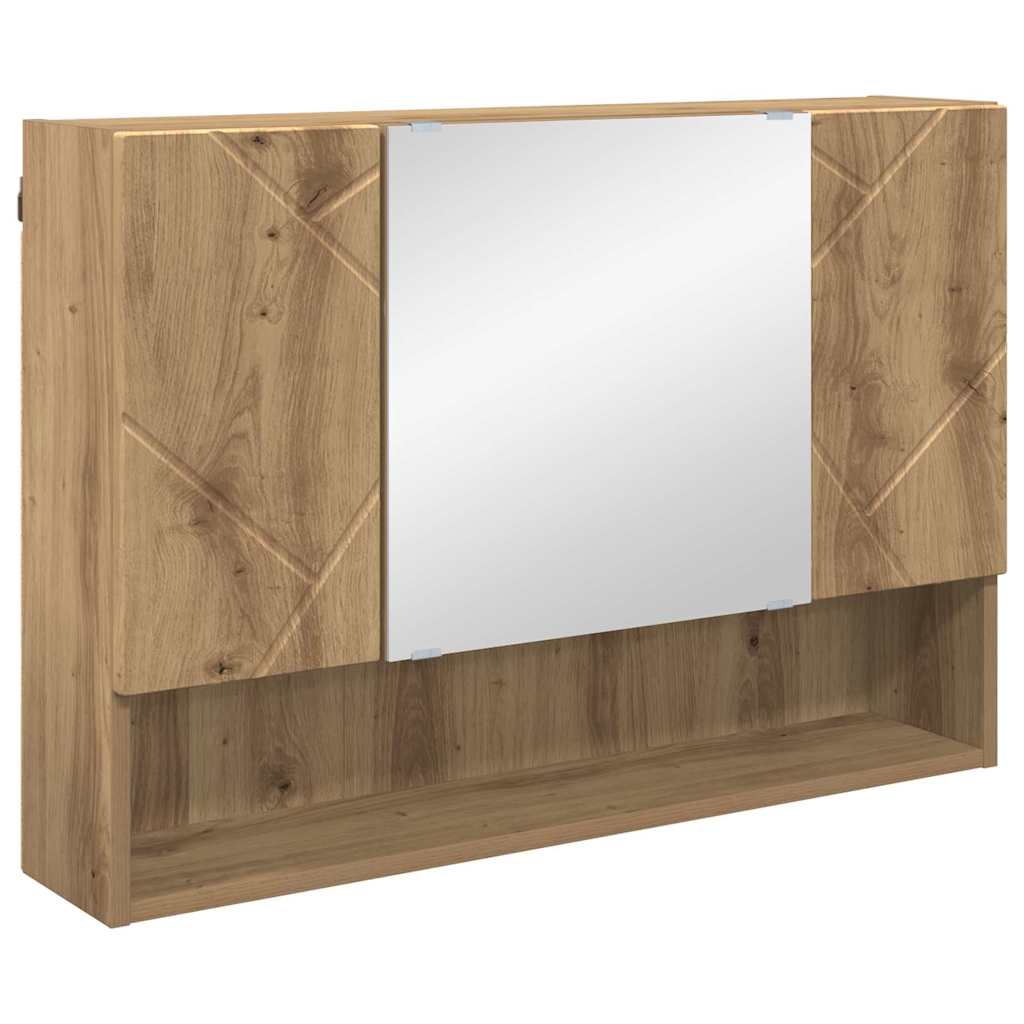 vidaXL Bathroom Furniture Set 4 pcs Artisan Oak 6