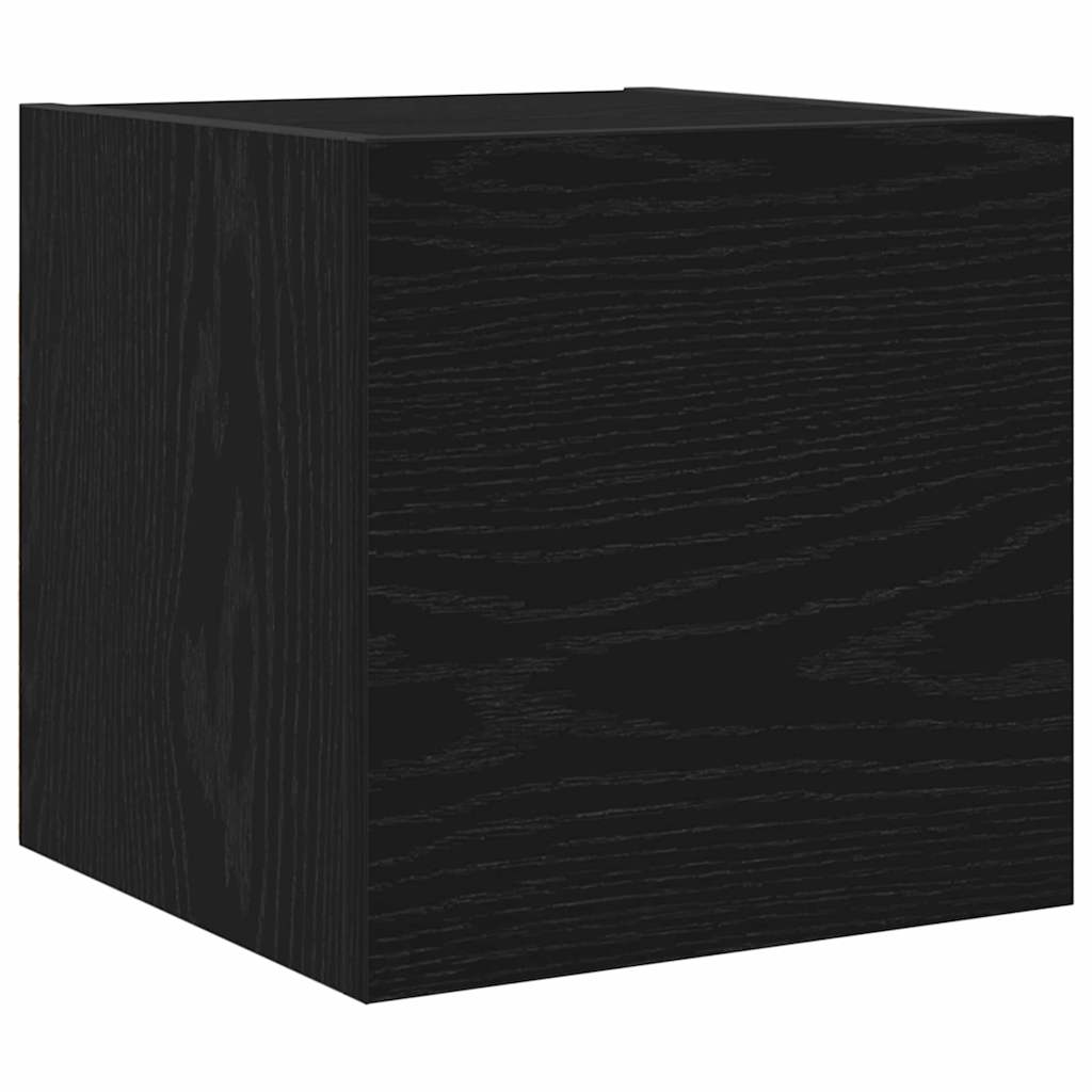 4 Piece TV Cabinet Set Engineered Wood Width 60 cm Black oak