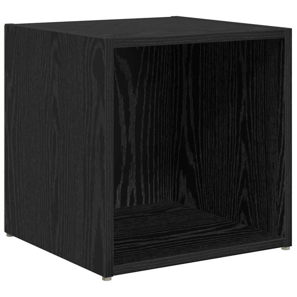 6 Piece TV Cabinet Set Engineered Wood Black oak