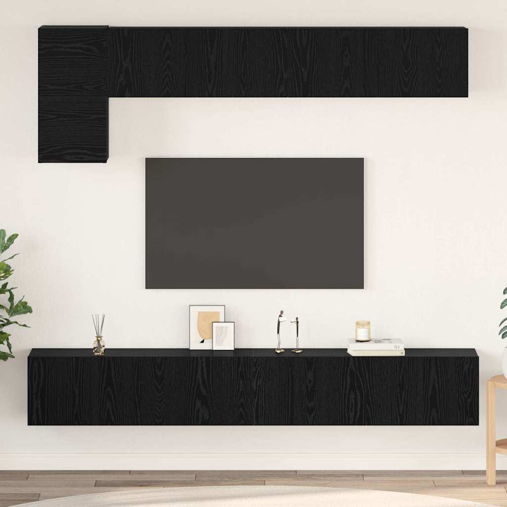 vidaXL 5 Piece TV Cabinet Set Engineered Wood Width 100 cm