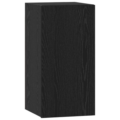 6 Piece TV Cabinet Set Engineered Wood Height 60 cm Black oak