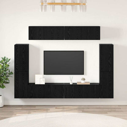 vidaXL 8 Piece TV Cabinet Set Engineered Wood