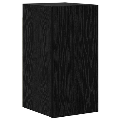 6 Piece TV Cabinet Set Engineered Wood Black oak