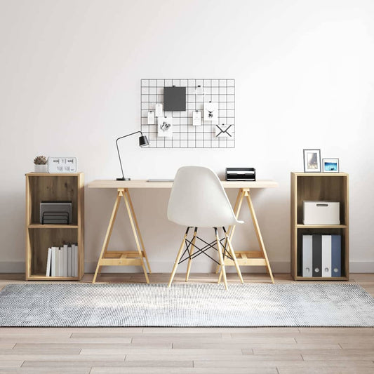 2 Piece TV Cabinet Set 72x35x36.5 cm Engineered Wood Artisan oak