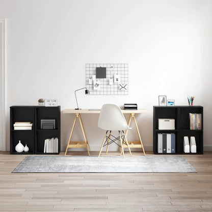 4 Piece TV Cabinet Set 72x35x36,5 cm Engineered Wood Black oak