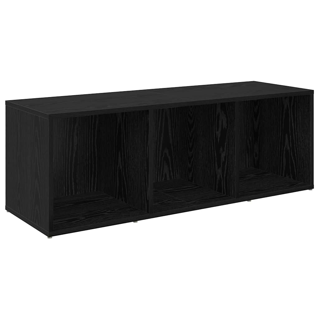 3 Piece TV Cabinet Set 107x35x37 cm Engineered Wood Black oak