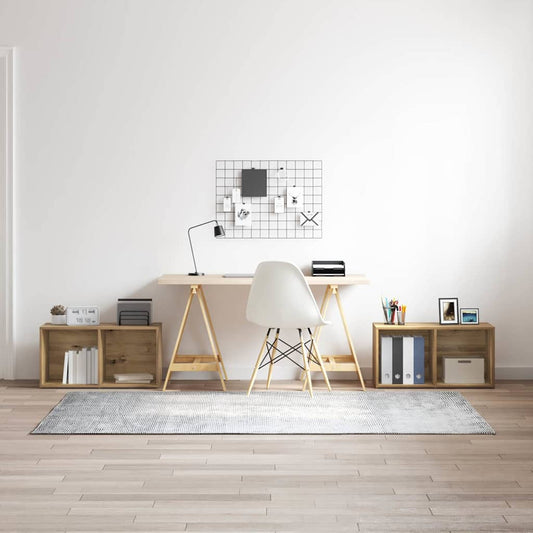 2 Piece TV Cabinet Set 72x35x36.5 cm Engineered Wood Artisan oak