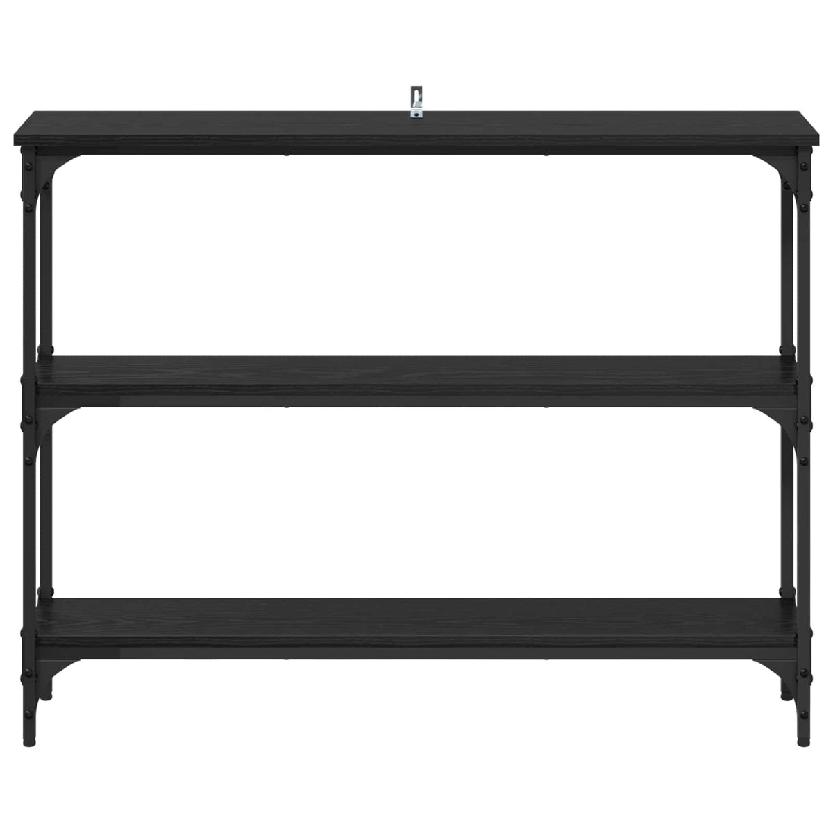 Console Table 75x22,5x75 cm Engineered Wood Black oak