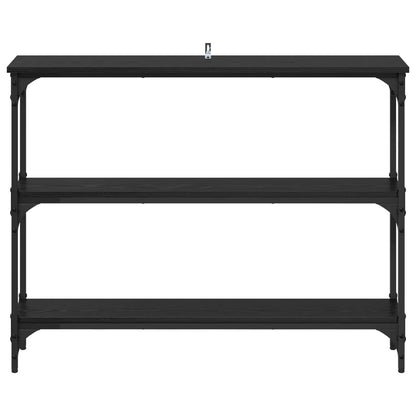 Console Table 75x22,5x75 cm Engineered Wood Black oak