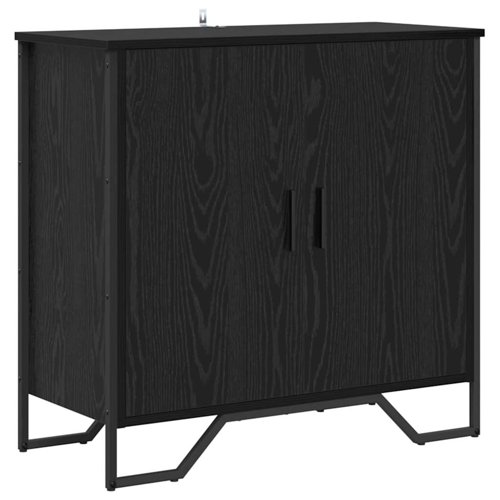 Sideboard 78x35,5x74,5 cm Engineered Wood Black oak