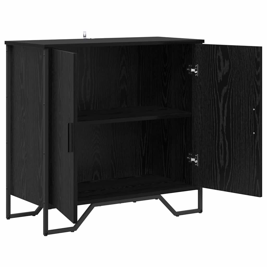 Sideboard 78x35,5x74,5 cm Engineered Wood Black oak