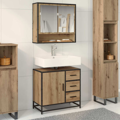 Bathroom Cabinet 65 x 33 x 60 cm Engineered Wood Artisan oak