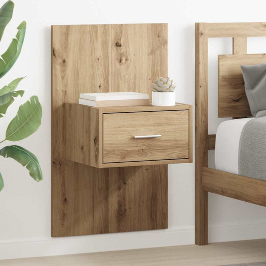 Wall-mounted Bedside Cabinets Artisan oak