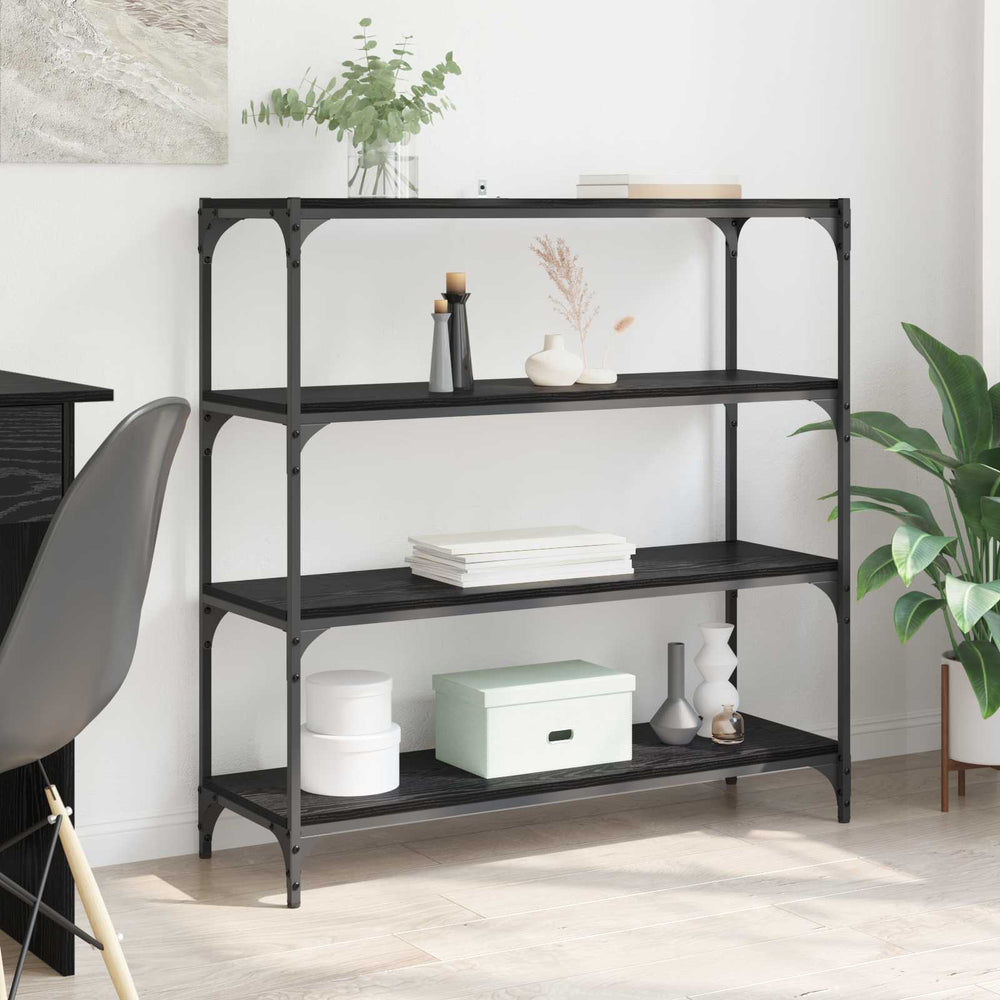 vidaXL Book Cabinet 60x33x100 cm Engineered Wood and Steel